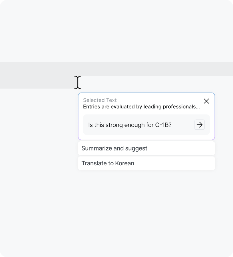 Onect design system UI detail